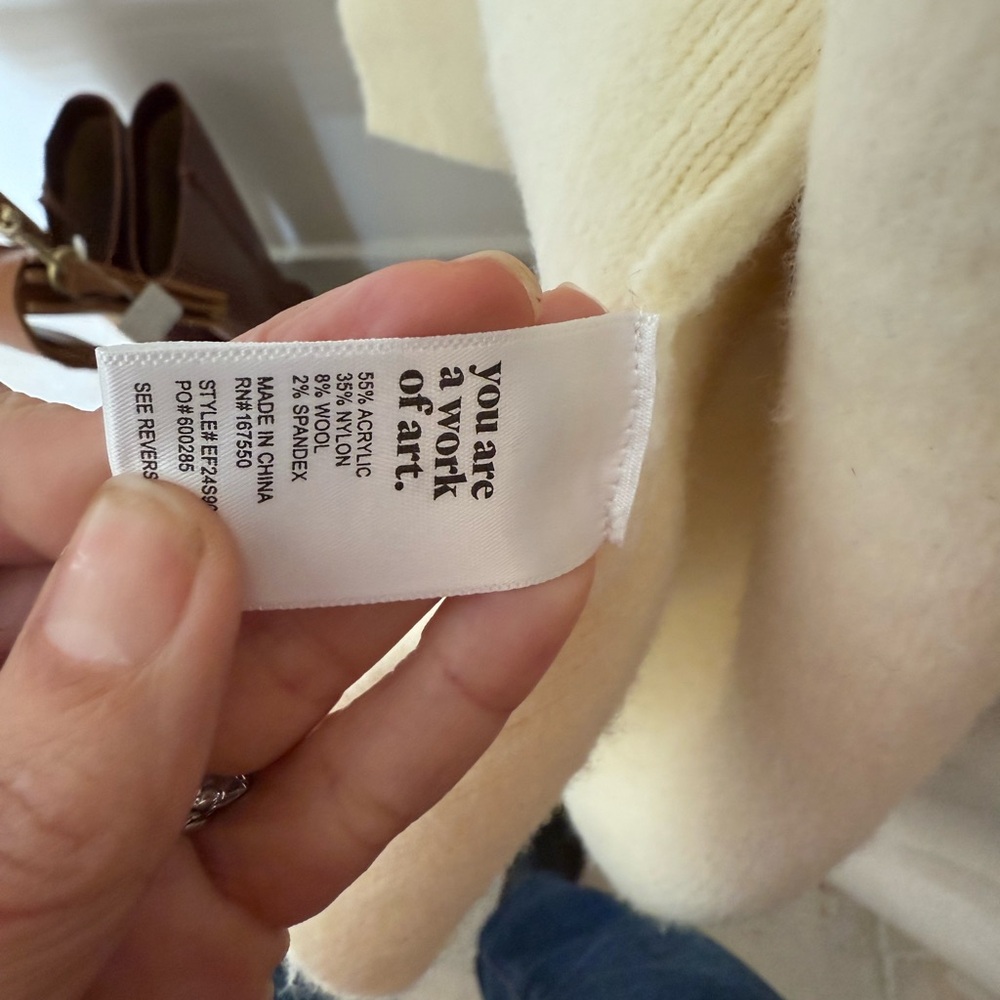 Darling Cream Open-Front Jacket - Picture 3 of 3